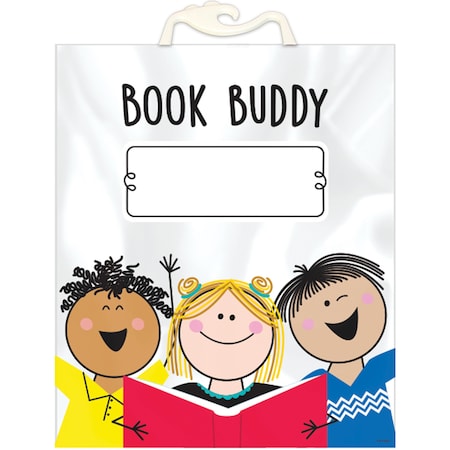 Creative Teaching Press Stick Kid Friends Book Buddy Bags, 6PK 10837